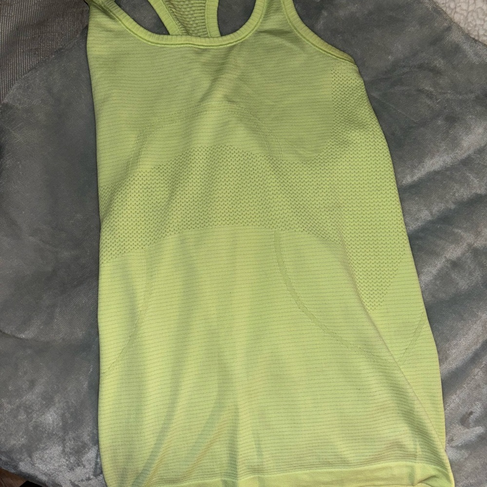 NEON Lime Green Lululemon Tank